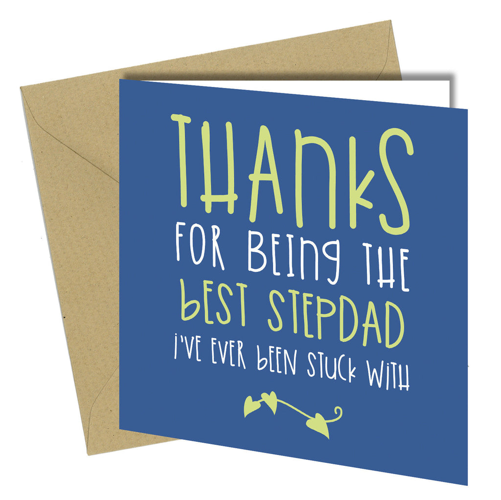 #612 Best Stepdad - Close to the Bone Greeting Cards