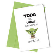 #225 UNCLE Greetings Card Yoda Comedy Rude Funny Humour  Birthday Card - Close to the Bone Greeting Cards