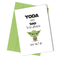 #224 Yoda Best Dad - Close to the Bone Greeting Cards