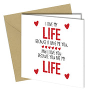 #718 I Love My Life - Close to the Bone Greeting Cards