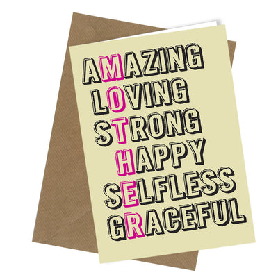 #135 Amazing Mother - Close to the Bone Greeting Cards