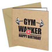 #654 Gym Wanker - Close to the Bone Greeting Cards