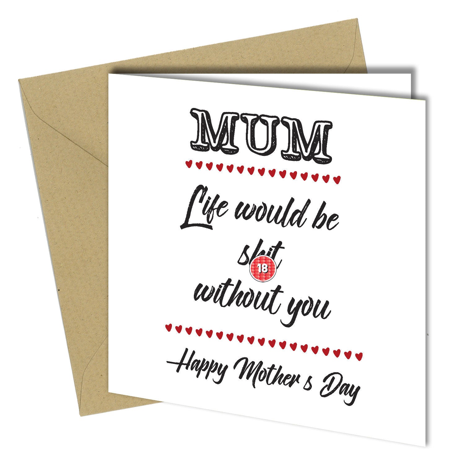 #493 Shit Without You | close-to-the-bone-greeting-cards