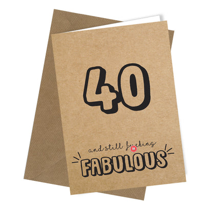 #145 Fabulous 40 - Close to the Bone Greeting Cards