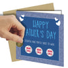 FATHERS DAY Win and Lose Grandchild Greeting Scratch Card rude funny joke 6x6 - Close to the Bone Greeting Cards