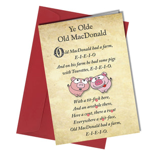 #563 Old MacDonald - Close to the Bone Greeting Cards