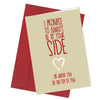#74 By Your Side - Close to the Bone Greeting Cards