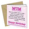 BIRTHDAY Greeting Card MUM / DAD / SISTER / BROTHER Funny Rude p*ssing you off - Close to the Bone Greeting Cards