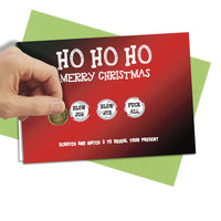 Christmas Greeting Scratch Card rude funny joke cheeky TOP QUALITY Fast Delivery - Close to the Bone Greeting Cards