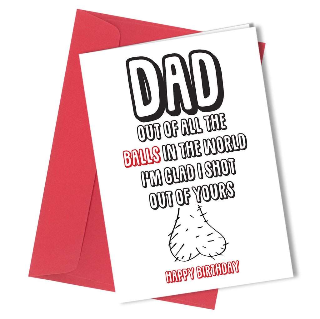 219 BIRTHDAY GREETING CARD ADULT DAD FATHER HUMOUR Funny Rude GIFT - Close to the Bone Greeting Cards