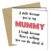 MOTHERS DAY / BIRTHDAY Mum / Mummy Boy Girl Greeting Card rude funny joke cheeky - Close to the Bone Greeting Cards