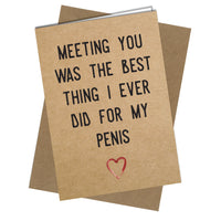 VALENTINE / BIRTHDAY Greeting Card rude funny joke cheeky QUALITY Fast Delivery - Close to the Bone Greeting Cards