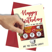 #271 Scratch Card GREETINGS BIRTHDAY Card Comedy / Funny / Humour / Rude Joke - Close to the Bone Greeting Cards