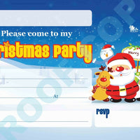 #60 Christmas Santa & Friends Invitations