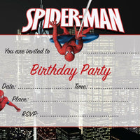 #6 Spiderman Invitation x10
