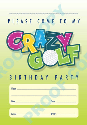 #67 Crazy Golf Invitations