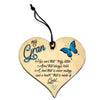 #774 Nanny Gran Granny Birthday Christmas Gift Novelty Plaque Hanging Wood Heart - Close to the Bone Greeting Cards