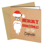 #790 CHRISTMAS CARD BEST FRIEND Friendship Funny Rude Joke Cheeky Greeting Card - Close to the Bone Greeting Cards