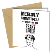 #793 Funny Rude Christmas Card - Peaky Blinders Have a Blinding Love Banter Joke - Close to the Bone Greeting Cards