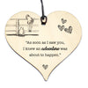 #814 WINNIE THE POO QUOTE Birthday Xmas Love Plaque Sign Friendship Wood Heart - Close to the Bone Greeting Cards