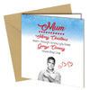#834 CHRISTMAS CARD GEORGE CLOONEY Greeting Card MUM LOVE HUMOUR Funny Rude - Close to the Bone Greeting Cards