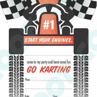 #85 Go Karting Invitations