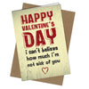#860 Husband Wife Partner Valentines / Valentine Card / Comedy / Rude / Funny - Close to the Bone Greeting Cards