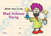 Mad Science Birthday Invitations