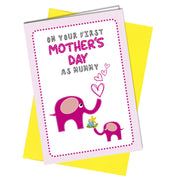 #936 First Mothers Day as Mummy Card Mother's Day 1st Baby Son Daughter Greeting - Close to the Bone Greeting Cards