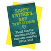 #955 FATHERS DAY CARD Step Dad Rude / Funny - Close to the Bone Greeting Cards