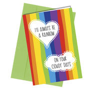 #971 BIRTHDAY or FRIENDSHIP CARD Kids Children's Work Colleague Friends Rainbow Thank you - Close to the Bone Greeting Cards