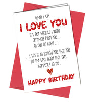 #995 ANNIVERSARY BIRTHDAY or MOTHERS DAY CARD Romantic Love Wife Husband Boyfriend - Close to the Bone Greeting Cards