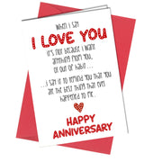 #996 ANNIVERSARY BIRTHDAY or MOTHERS DAY CARD Romantic Love Wife Husband Boyfriend - Close to the Bone Greeting Cards