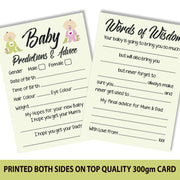 #1216a Baby Shower Prediction Game - Close to the Bone Greeting Cards
