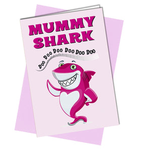 Birthday Card or Funny Mothers Day for Mummy Shark Song Fun Child Cute #1068 - Close to the Bone Greeting Cards