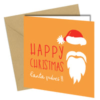 #757 CHRISTMAS CARD Fanta Pubes GREETING GINGER Rude Funny Joke Humour Cheeky - Close to the Bone Greeting Cards