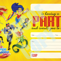 DC Superhero Girls Invitations