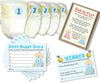 Dirty Nappy Baby Shower Game, 12 Players Girl, Boy, Blue, Pink Plus FREE GIFT - Close to the Bone Greeting Cards