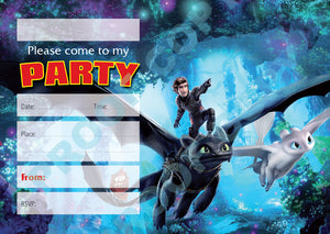#104 How To Train Your Dragon 3 Invitations
