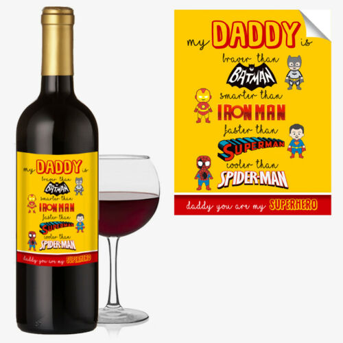 FATHERS DAY WINE BOTTLE LABEL OCCASION GIFT Funny Cool Best Idea For DAD #1036 - Close to the Bone Greeting Cards