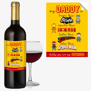 FATHERS DAY WINE BOTTLE LABEL OCCASION GIFT Funny Cool Best Idea For DAD #1036 - Close to the Bone Greeting Cards