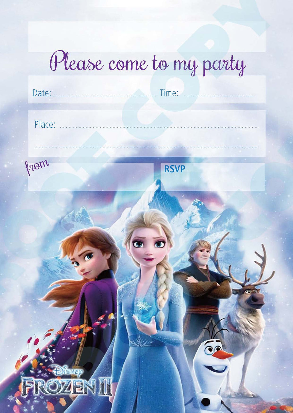 #103 Frozen 2 Invitations