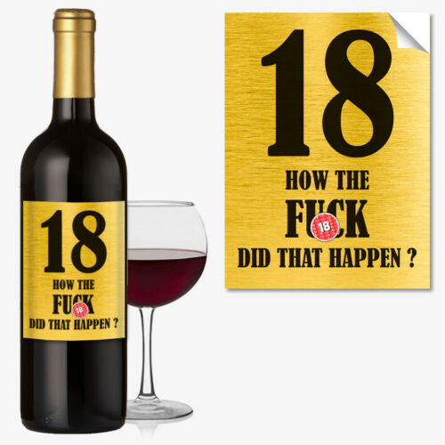 #1050 18th Birthday Bottle Label