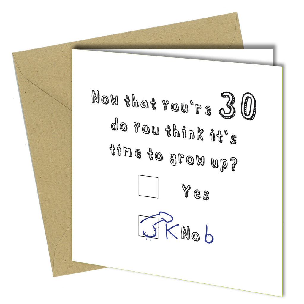 #1027 Time To Grow Up - Close to the Bone Greeting Cards
