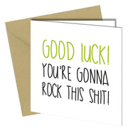 #1261 Rock This Shit - Close to the Bone Greeting Cards