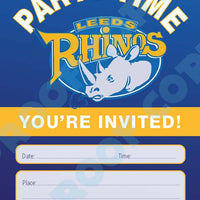 Leeds Rhinos Rugby Invitations