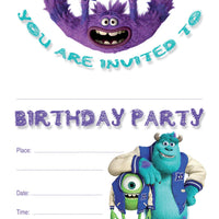Monsters Inc Invitations