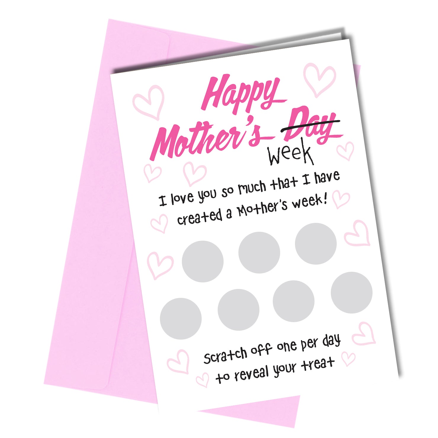 #466 Diy Mother's Day Scratch Card