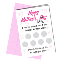 #466 Diy Mother's Day Scratch Card
