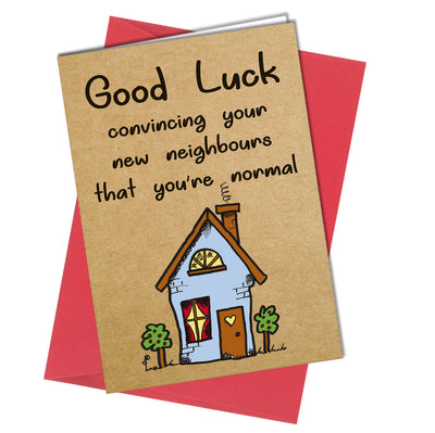 NEW HOME CARD FRIEND FAMILY HUMOUR First Home Moving Warming Funny Rude #1077 - Close to the Bone Greeting Cards